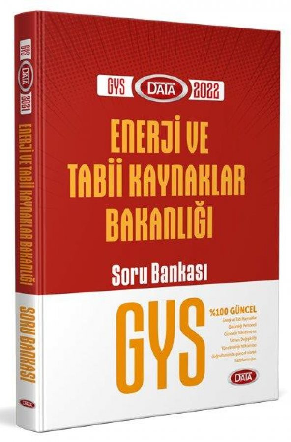 2022 GYS Enerji ve Tabii Kaynaklar Bakanlığı Soru Bankası Görevde Yükselme Data Yayınları ürün görseli 1