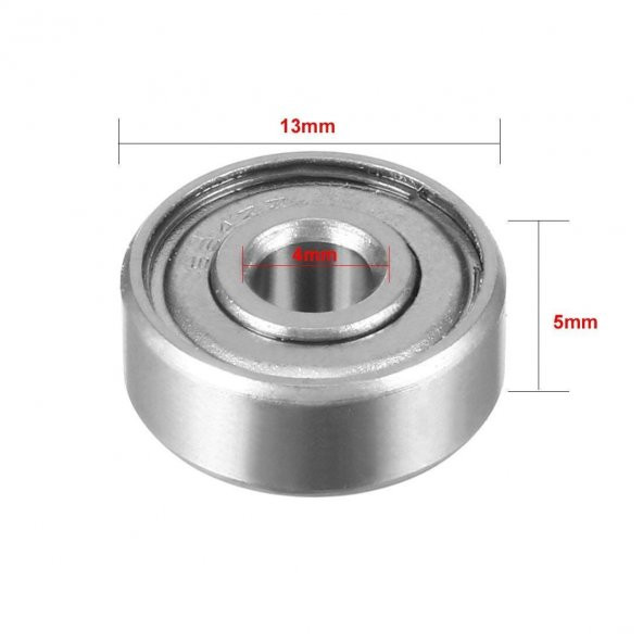 624zz Minyatür Rulman, 4x13x5 3D Yazıcı Rulmanı - 2