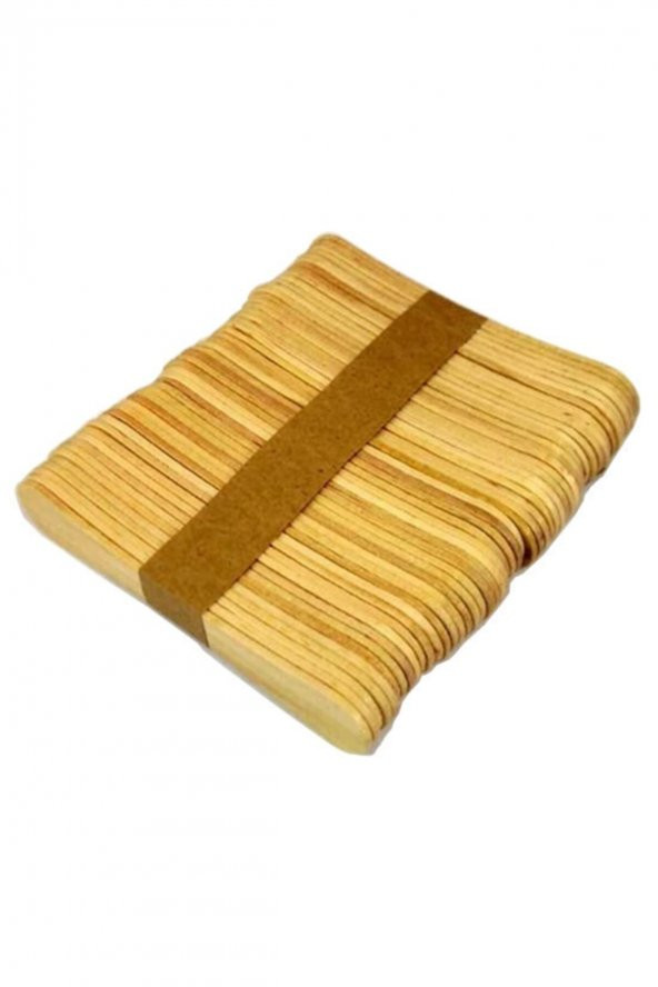 Brons Ahşap Dil Basma Çubuğu Naturel -paket Içi 50 Adet - (150x18 Mm) (abeslang)