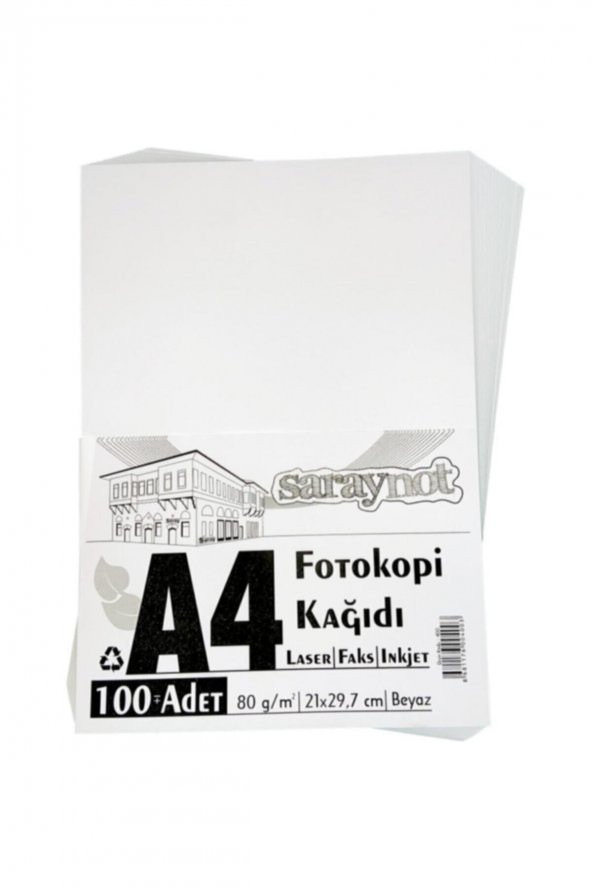 saraynot A4 Fotokopi Kağıdı 100lü Pk.