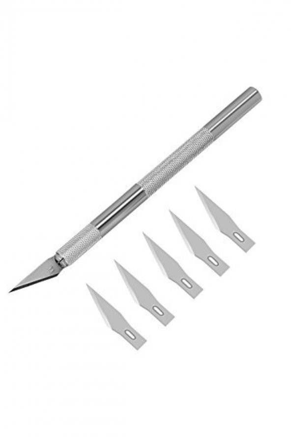 Esmay Promise Design Knife Kretuar Bıçağı Kretuar Seti 5 Yedekli Set