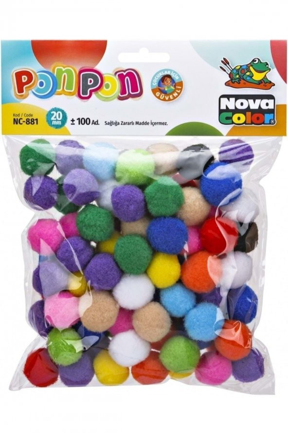 Nova Color Ponpon 20 Mm. 100 Adet Nc-881 Px