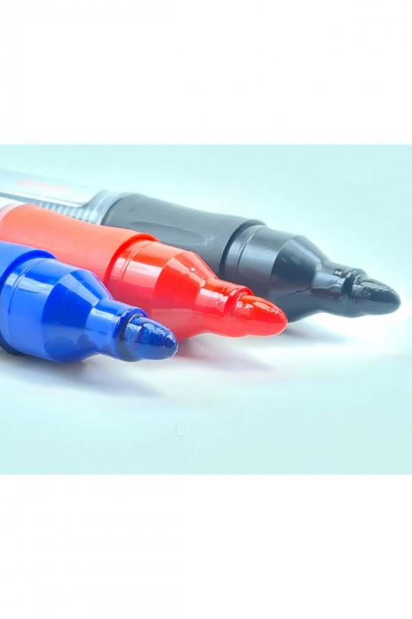 TGB 3 Renk Karışık Kırmızı Siyah Mavi Tüplü Kartuşlu Tahta Kalemi - 2