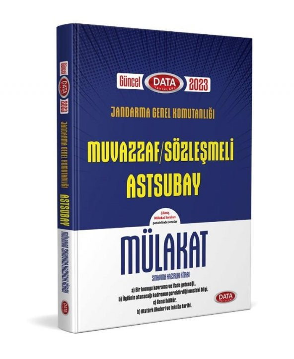 Jandarma Genel Komutanlığı Muvazzaf Sözleşmeli Astsubay Mülakat Sınavına Hazırlık Kitabı Data