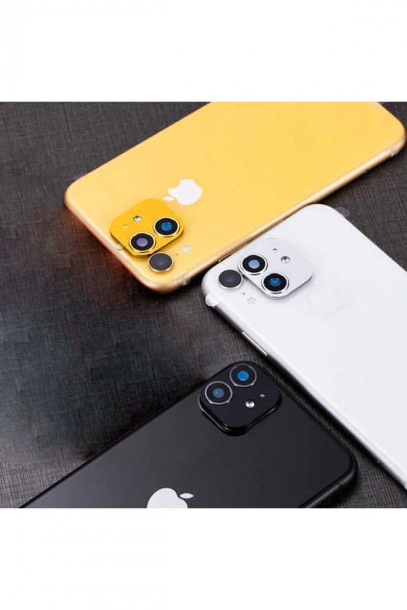 Iphone Xr 6.1 Cp-03 Iphone 11 Kamera Lens Dönüştürücü Sarı RenkUyumlu
