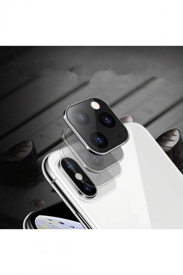Siyah Apple Iphone X Cp-03 Zore Iphone 11 Pro Max Kamera Lens Dönüştürücü - 3