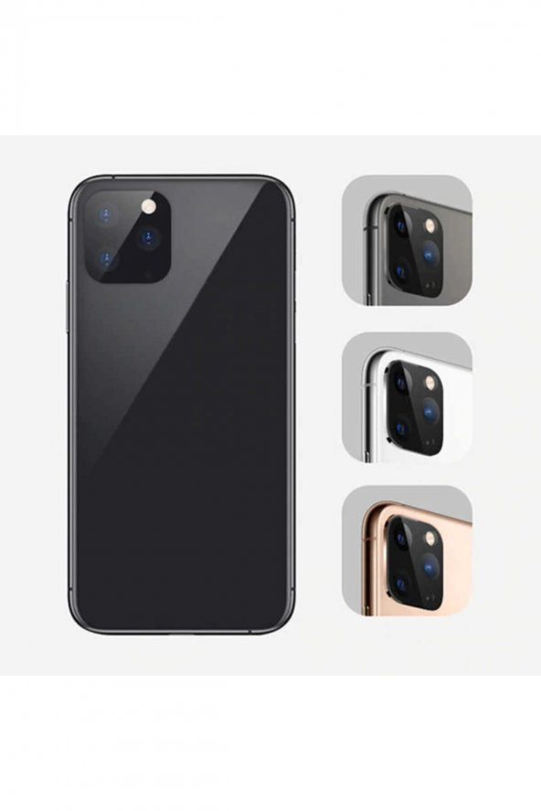 Siyah Apple Iphone X Cp-03 Zore Iphone 11 Pro Max Kamera Lens Dönüştürücü - 4