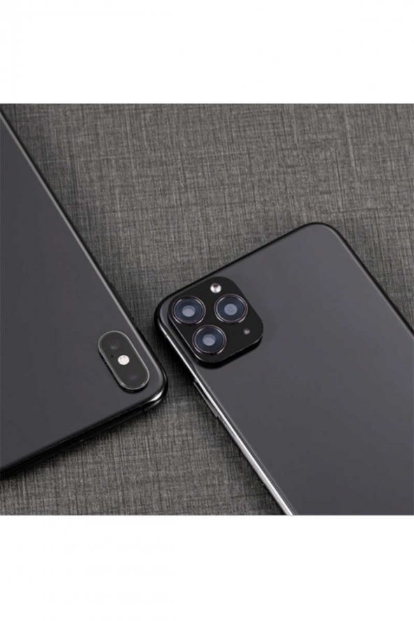 Iphone Xs 5.8 Zore Cp-01 Iphone 11 Pro Max Kamera Lens Dönüştürücü Siyah