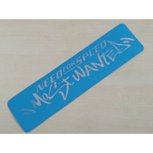 MOST WANTED STİCKER Mavi 195x5cm MOST WANTED LOGOSU - MOST WANTED ETİKETİ - MOST WANTED ÇIKARTMASI