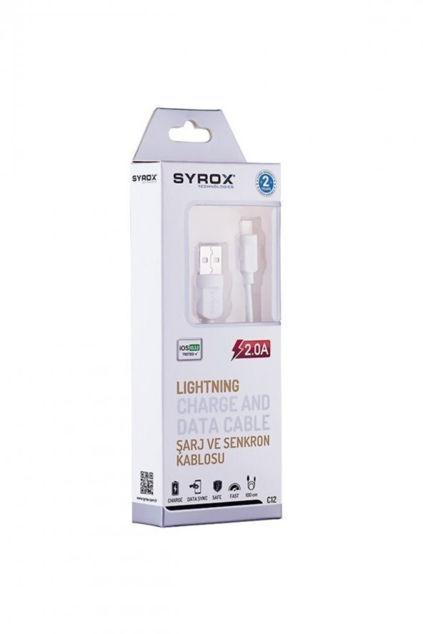 2a (iphone) Usb Kablosu Syx-c12