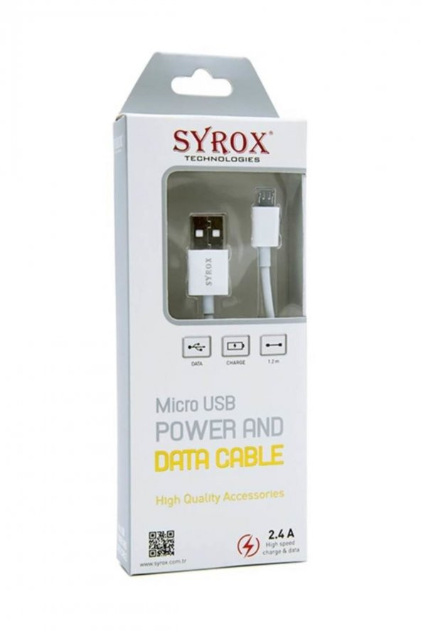 Micro Usb Şarj Ve Data Kablo 2.0a (120cm) Syx-c14