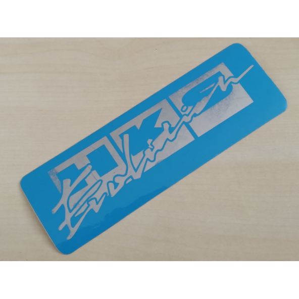 HKS STİCKER Mavi 19,5x6,5cm HKS ARMASI - HKS LOGOSU - HKS ETİKETİ - HKS ÇIKARTMASI ürün görseli