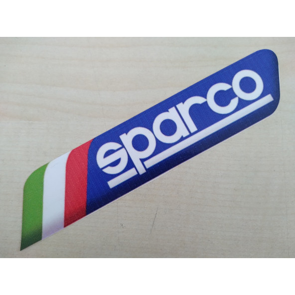 SPARCO STİCKER 2li Takım 9,5x2cm AYNA STİCKER SPARCO YAZISI - SPARCO ETİKETİ, ÇIKARTMASI - 2