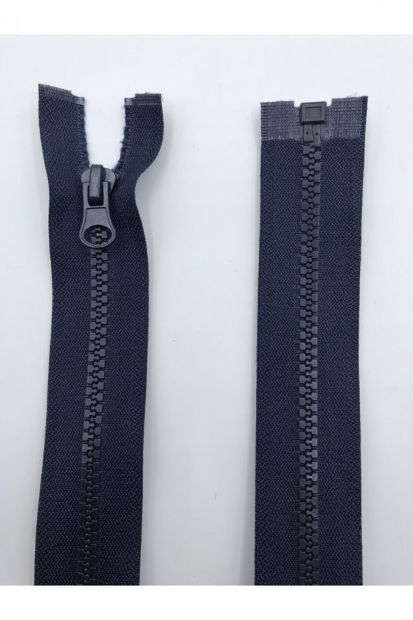 Lacivert 5 Adet Kemik Diş Mont Fermuarı 70 cm - 2