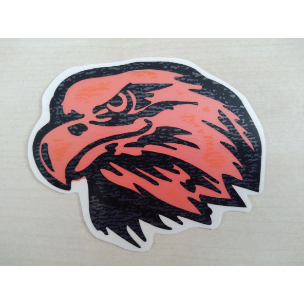 KARTAL STİCKER Kırmızı 9x7cm EAGLE STİCKER, KARTAL ETİKETİ, KARTAL ÇIKARTMASI ürün görseli