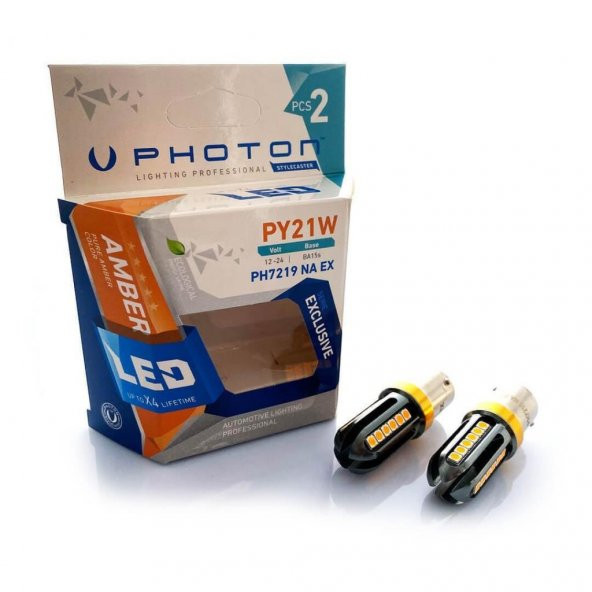 Photon P21W Tek Duy Led Amber (Turuncu) Exclusive Serisi PH7219 NA EX