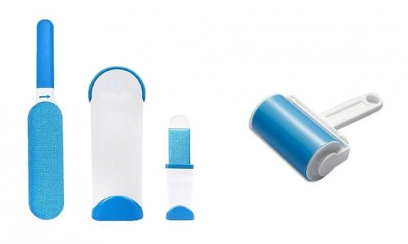 River World Toz Tüy Rulosu Yıkanabilir ve Evcil Hayvan Toz Temizleme Fırça Tarak Seti