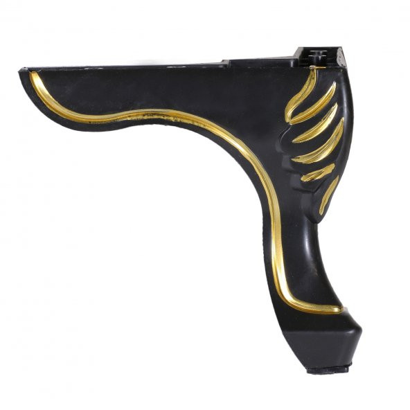 Mobilya Kanepe Masa Puf Sehpa Ayağı Baza Ayak 14 cm Siyah - 5