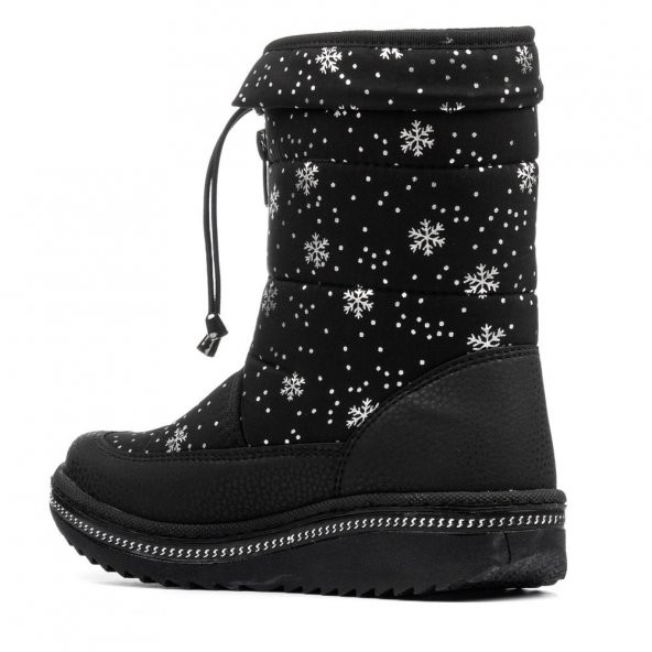 Albishoes Kaymaz Taban Fermuarlı Kız Çocuk Suya Dayanıklı Kürklü Termal Kar Botu - 2