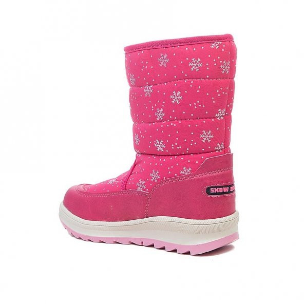 Albishoes Kaymaz Taban Cırtlı Kız Çocuk Suya Dayanıklı Kürklü Termal Kar Botu - 2