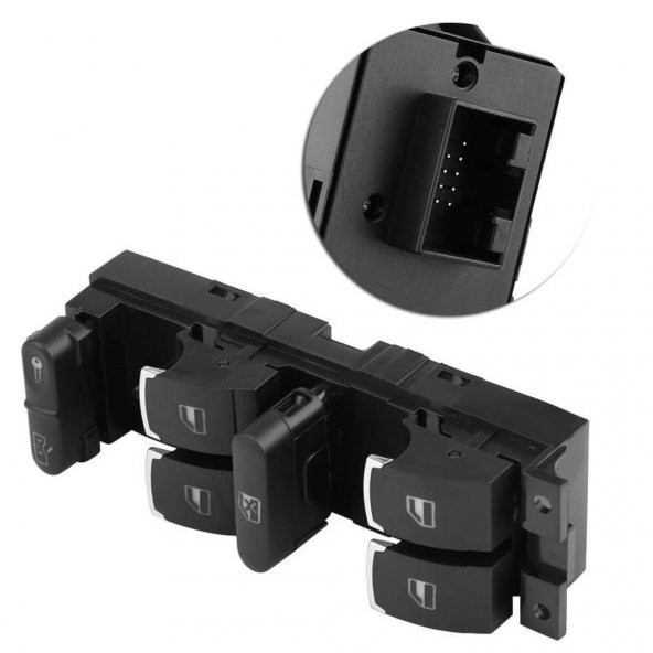 SEAT LEON DÖRTLÜ CAM AÇMA DÜĞMESİ ANAHTARI (1998-2005)*KROM * - Resim 2