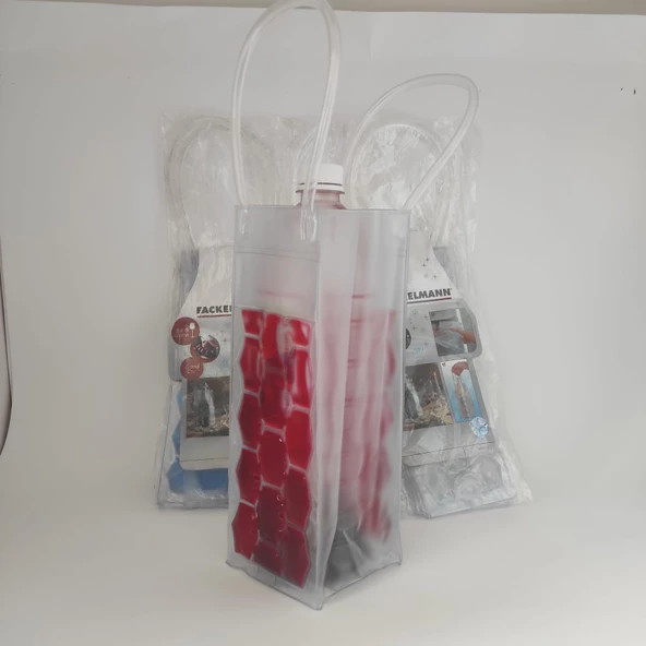 PVC Jelli Şişe Soğutma Torbası Meşrubat Soğutma Torbası Şişe Soğutucu Çanta
