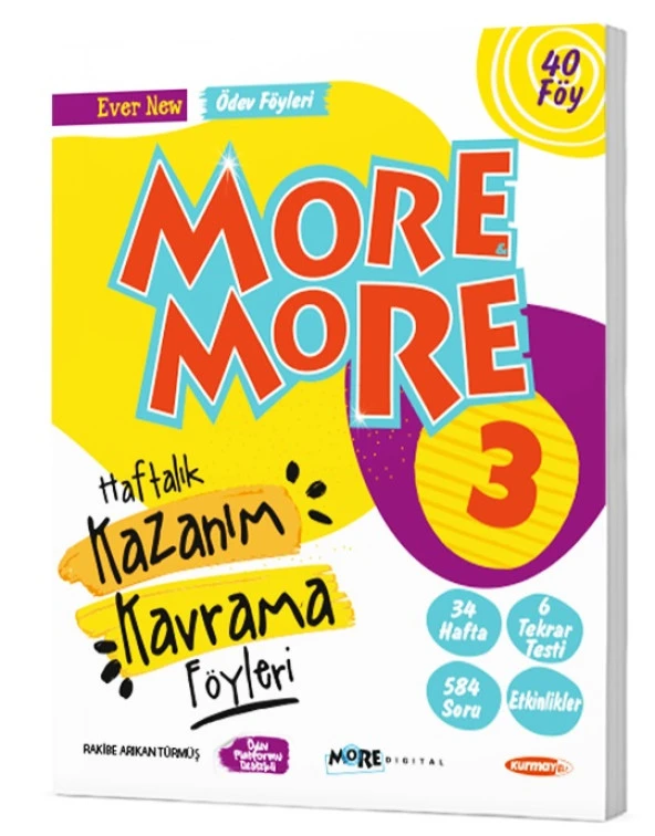 Kurmay Elt 2024 3. Sınıf More & More Kazanım Kavrama Föyleri