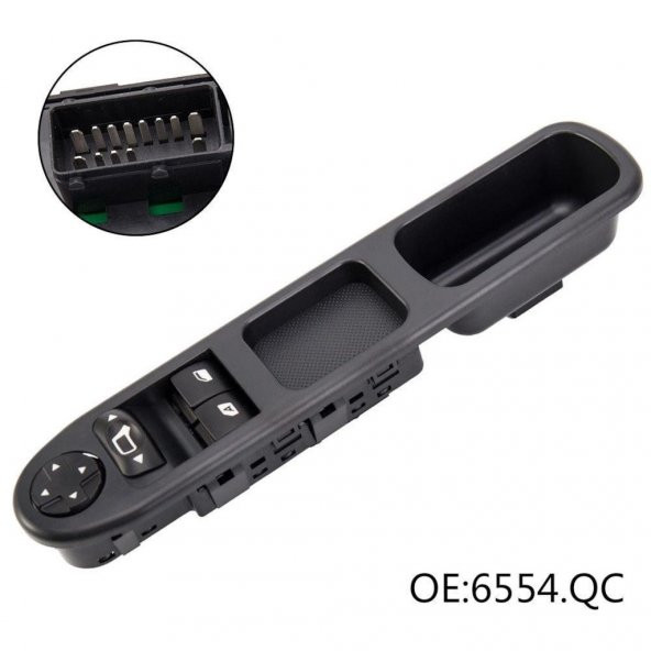 CİTROEN C3 PİCASSO SOL ÇİFTLİ CAM DÜĞMESİ ANAHTARI (2009-2014) ürün görseli 1