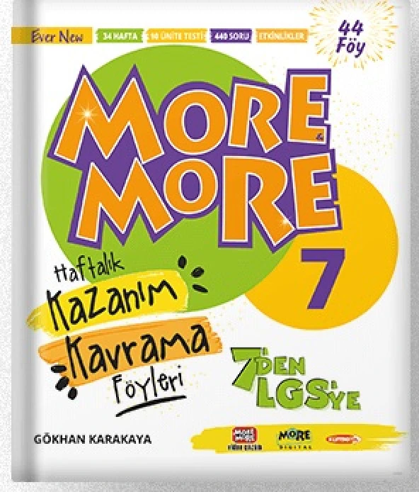 Kurmay Elt 2024 7. Sınıf More & More 7 Den Lgs Ye Kazanım Kavrama Föyleri