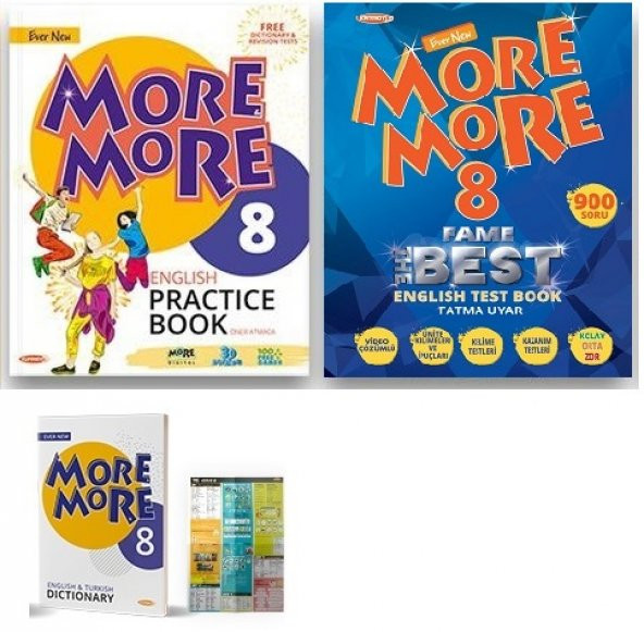 More & More 8. Sınıf Pratice Book + Fame Test Book 2023