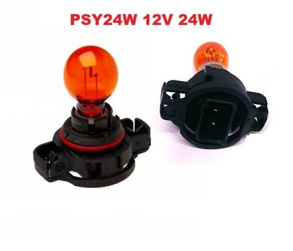 Ayna Sinyal Gündüz Farı Soketli Ampul PSY24W 12V 24W Turuncu