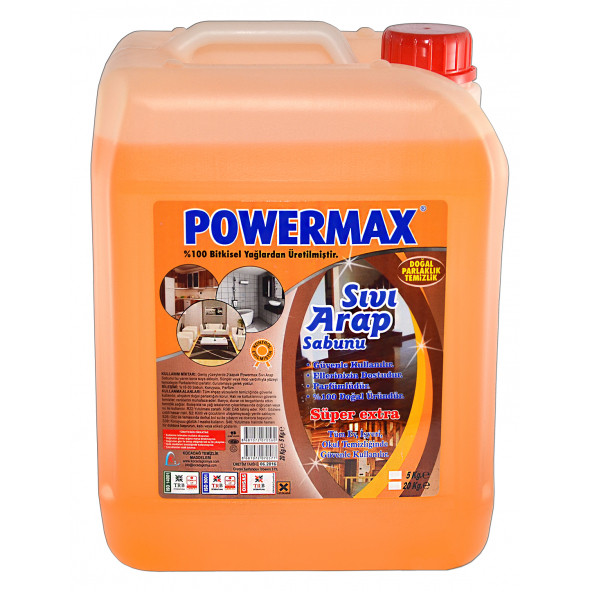 Powermax arap sabunu + Dört adet Fİber bez hediye