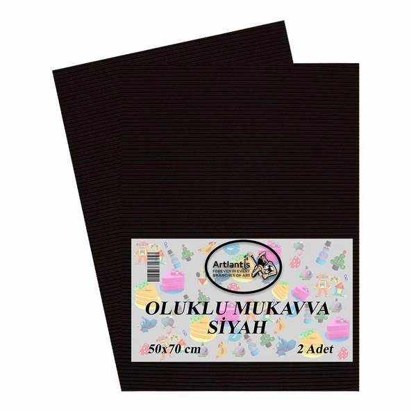 Oluklu Mukavva Renkli 50x70 2 Adet Artlantis Renkli Oluklu Mukavva 2 Adet 50*70 - 12