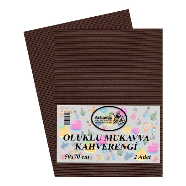 Oluklu Mukavva Renkli 50x70 2 Adet Artlantis Renkli Oluklu Mukavva 2 Adet 50*70 - 3