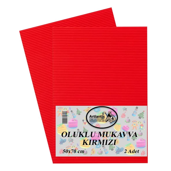 Oluklu Mukavva Renkli 50x70 2 Adet Artlantis Renkli Oluklu Mukavva 2 Adet 50*70 - 4