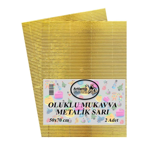 Oluklu Mukavva Renkli 50x70 2 Adet Artlantis Renkli Oluklu Mukavva 2 Adet 50*70 - 8