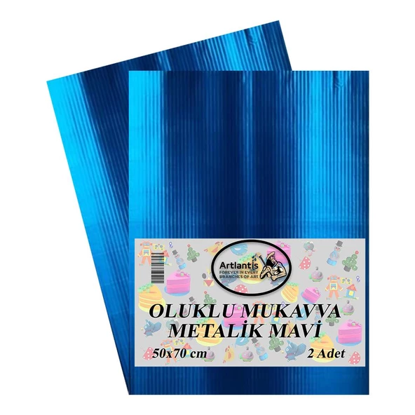 Oluklu Mukavva Renkli 50x70 2 Adet Artlantis Renkli Oluklu Mukavva 2 Adet 50*70 - 7