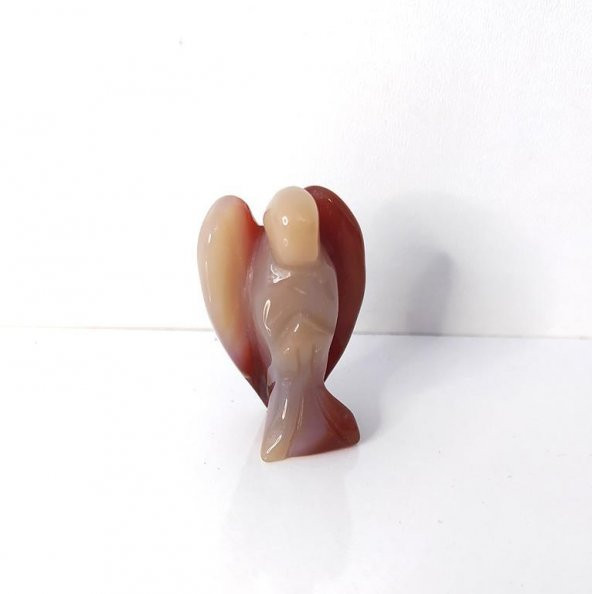 3.5 Cm Mini Melek Heykel Doğal Değerli Taş Oyma Cep Koruyucu Şifa Taşı Şanslı