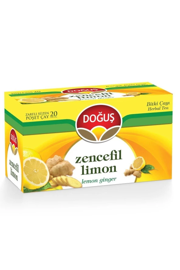 Doğuş Zencefil Limon Bitki Çayı Poşet Sallama Çay 20 Li