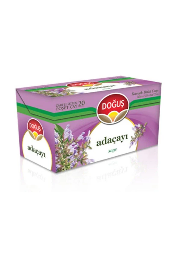 Doğuş Adaçayı Bitki Çayı Süzen Poşet Çay Bardak Poşet Sallama Bitki Çayı 20 Li