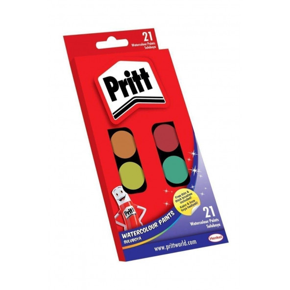 Pritt 21 Renk Büyük Boy Sulu Boya