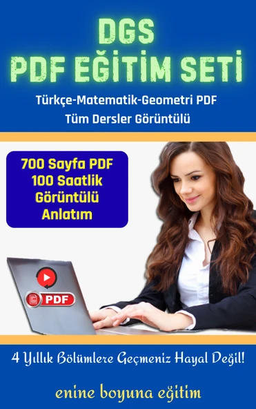 DGS Hazırlık Eğitim Seti (700 Sayfalık PDF Kitabı) - 2
