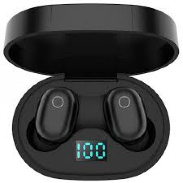 F2 Dokunmatik Kulaklık Tws Wireless Bluetooth 5.0 Kulaklık Gerçek Kablosuz Kulakiçi Dijital Ekran Bluetooth