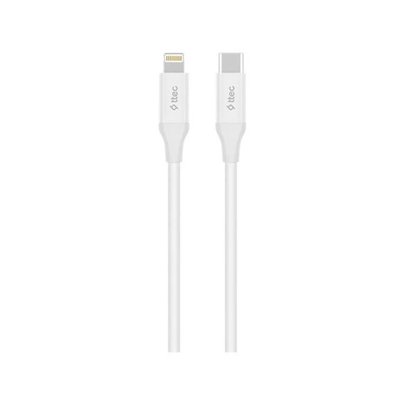 Ttec Type C To Lightning Şarj Kablosu 1.5M Beyaz -2DK40B