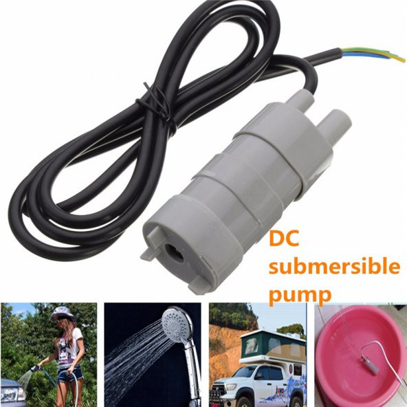 12 VOLT DALGIÇ TİP MİNİ SIVI AKTARMA POMPASI ( 600 LİTRE/SAAT ) - 4