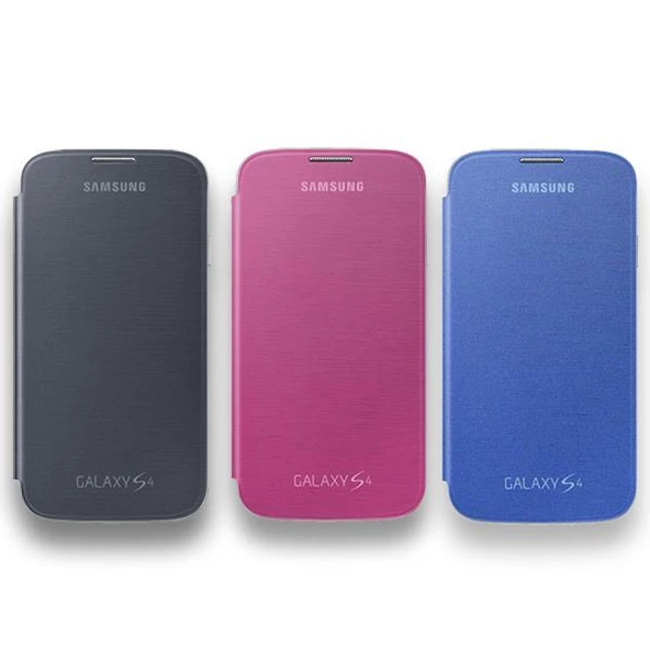 Samsung i9500 Galaxy S4 Flip Cover Orjinal Kılıf 3'lü Paket - Resim 10