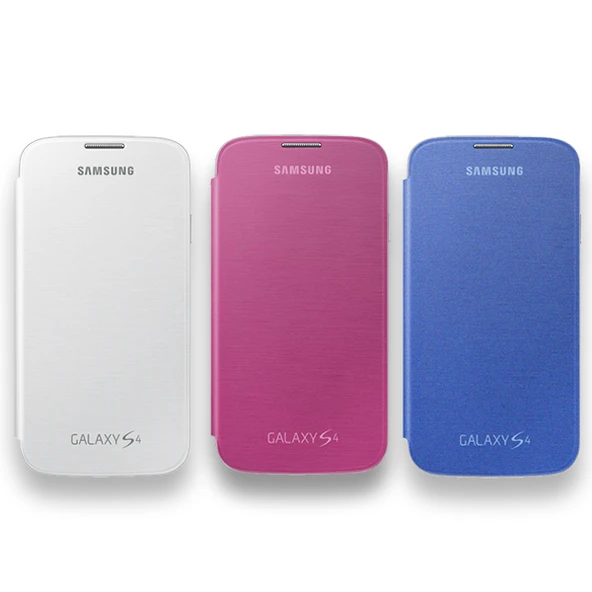 Samsung i9500 Galaxy S4 Flip Cover Orjinal Kılıf 3'lü Paket - Resim 3