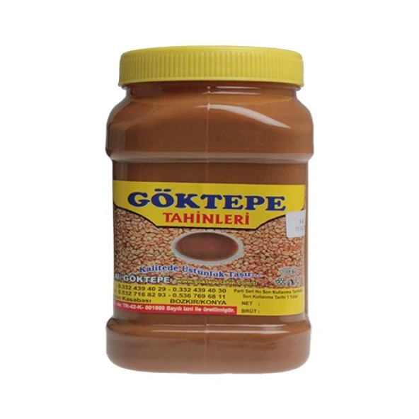 Göktepe Kepeksiz Bozkır Tahin Plastik Kutu 935 gr