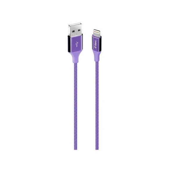 Ttec AlumiCable Lightning Kablo Mor 1.2M - 2DK16MR - Resim 2
