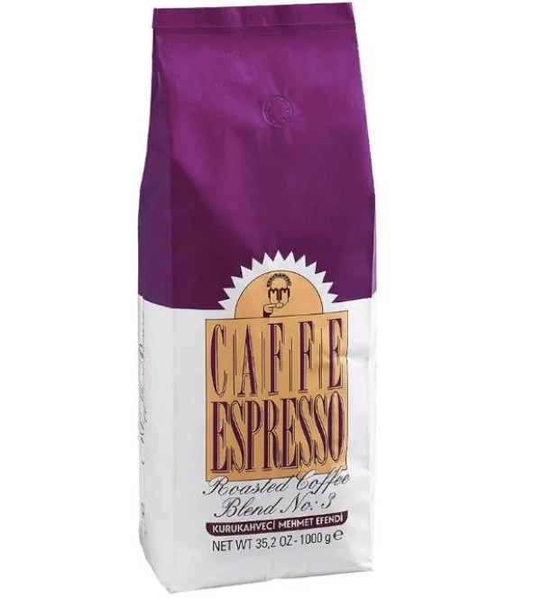 Mehmet Efendi No:3 ROASTEDBLEBD ESPRESSO 1000GR Çekirdek Kahve